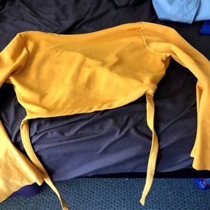 Yellow strap shirt